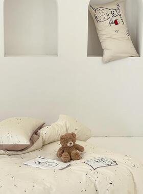 202新13372数码印花四件套快乐彩篇1.5m床单款品四WNX色件套5Chee