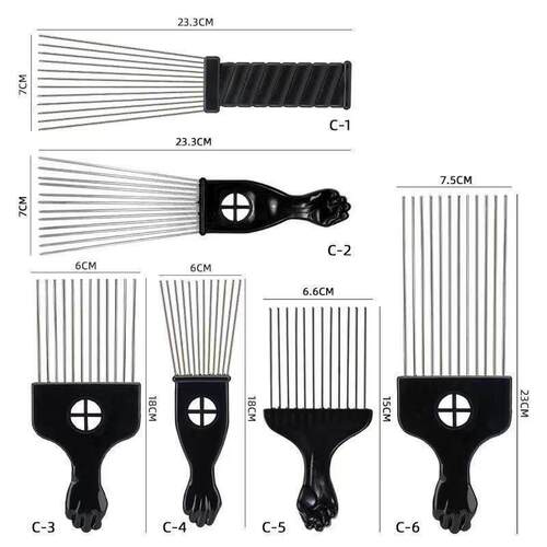 Hair comb Peach comb Steel needle comb men's oil comb pi