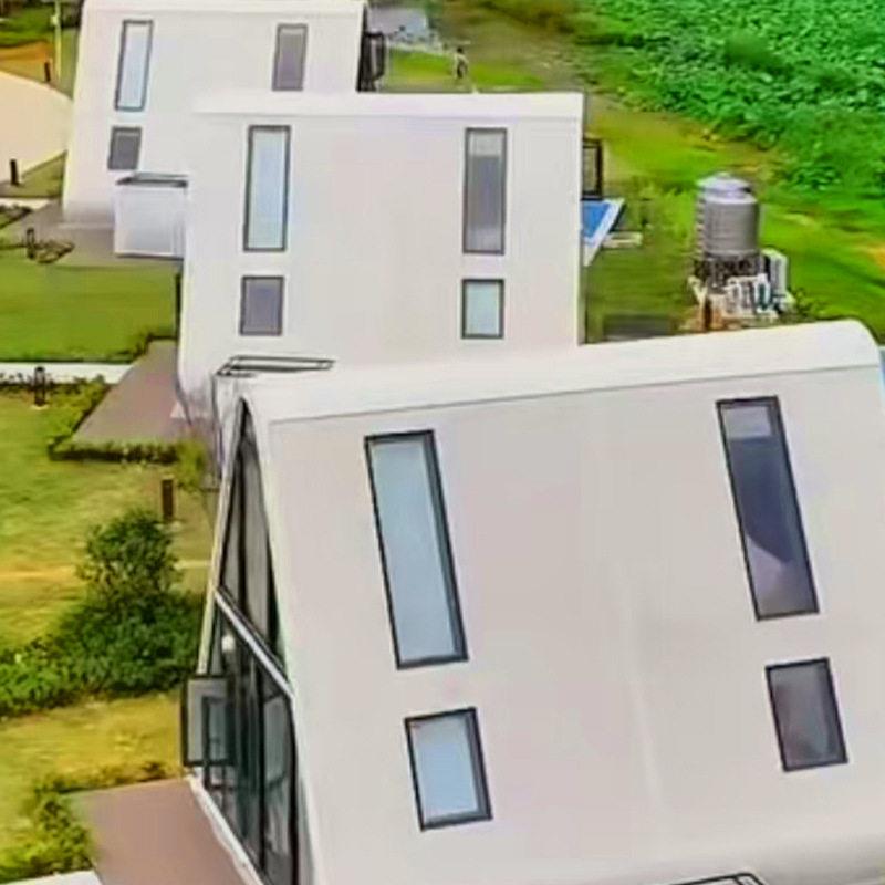 三角屋网红小屋户外组装民宿航空铝板外壳移动旅游景区双层小屋