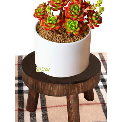 Wooden Plant Stand Flower Pot Base Holder Indoor 木质花凳