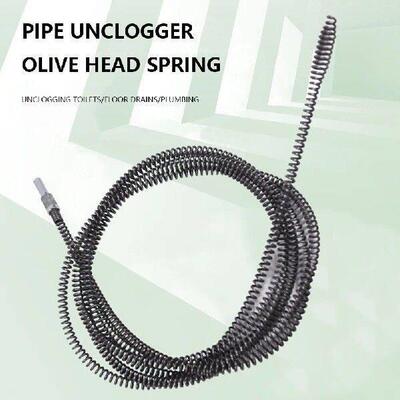 1/2/3/4/5/8/10 Meter Drain Cleaner Olive Shaped Head Pipe