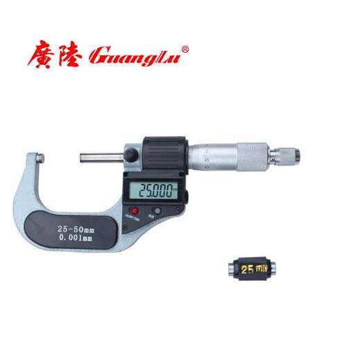 数显外径千分尺电子分厘卡0-25-50-75-100mm螺旋测微器
