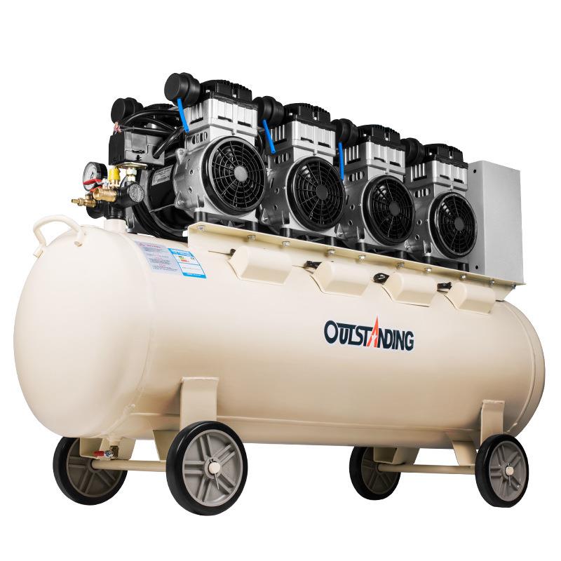 奥突斯气OT修S-980*4-120L空压机无油静音汽打气泵空1500*3缩压机