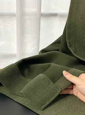 椿野南洋法复古中古风质棉麻美拉德色老感钱式风窗帘客厅98301卧