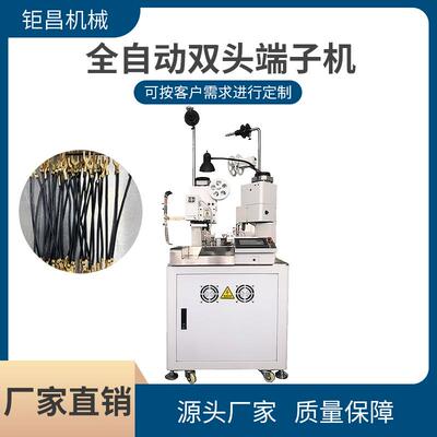 全自动双打头端子机经济型端子压接机送料剥皮打端一体机配模具
