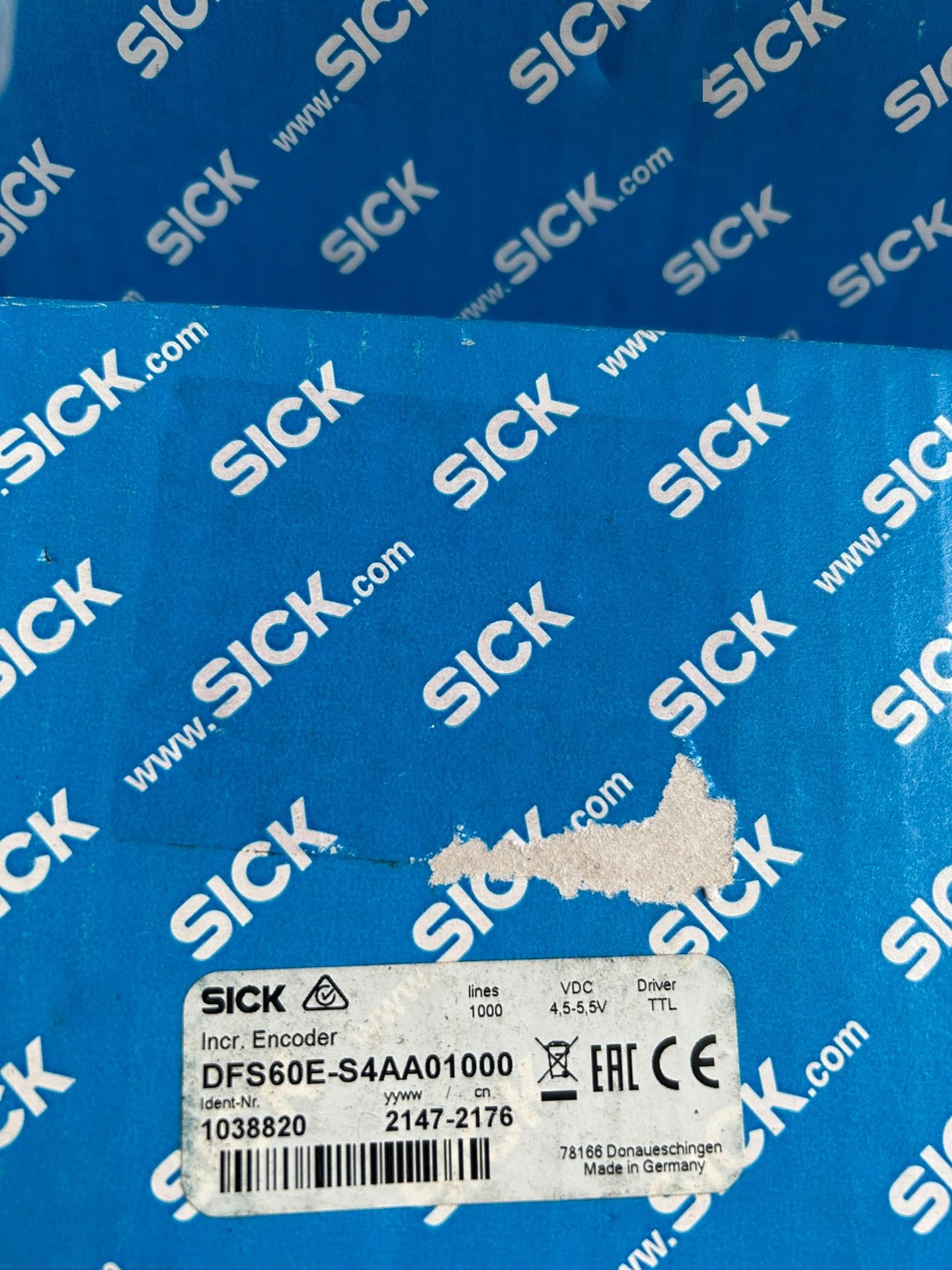 施克SICK编码器DFS60E-S4AA01000全新正品带