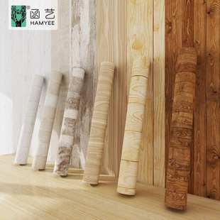 橱柜木门桌子旧家具改造木纹墙纸贴纸自粘防水加厚背景墙墙贴批发