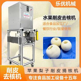 lll乐优苹果掏芯切片机台式 苹果削皮切圆片分瓣机捅核切瓣去皮机