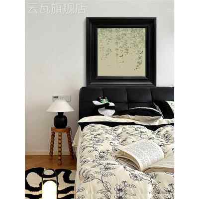 宋代美学客厅玄关装饰挂画复古花鸟书房卧室法式中国风纯手绘油画