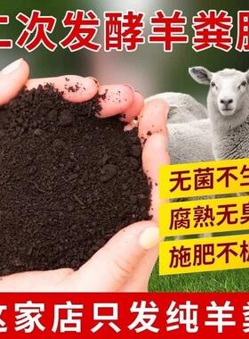 纯羊粪发酵有机肥料蔬菜专用花肥发酵鸡粪纯羊粪农家肥腐熟种菜肥
