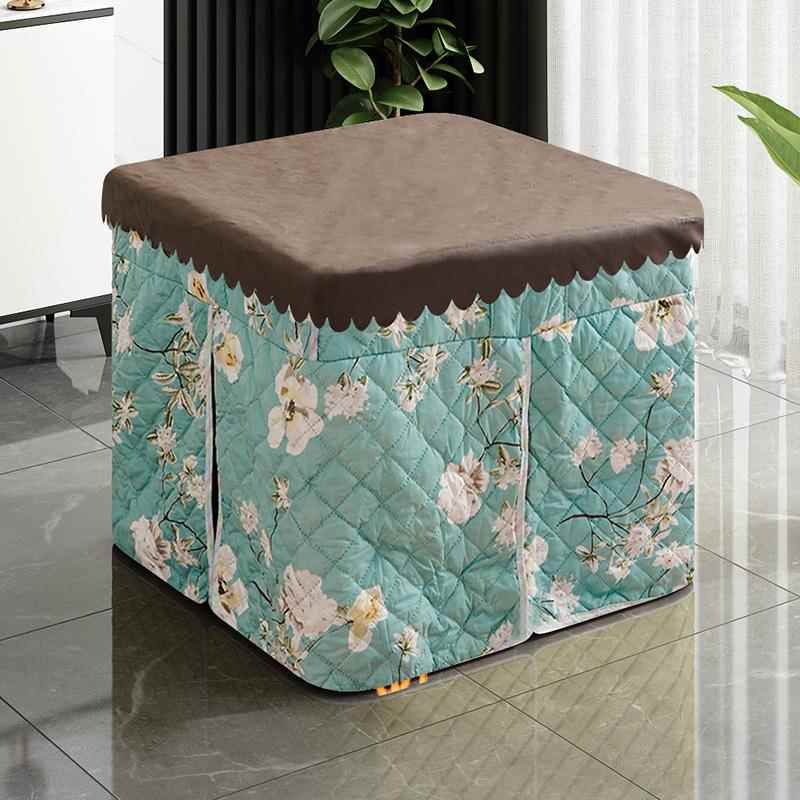 烤火桌可折叠家用多功能烤火架子四方形吃饭学习取暖打牌桌子全套