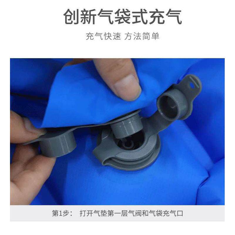 跨镜热销户外帐篷睡垫超轻便携带枕菱形充气垫折叠TPU充气垫
