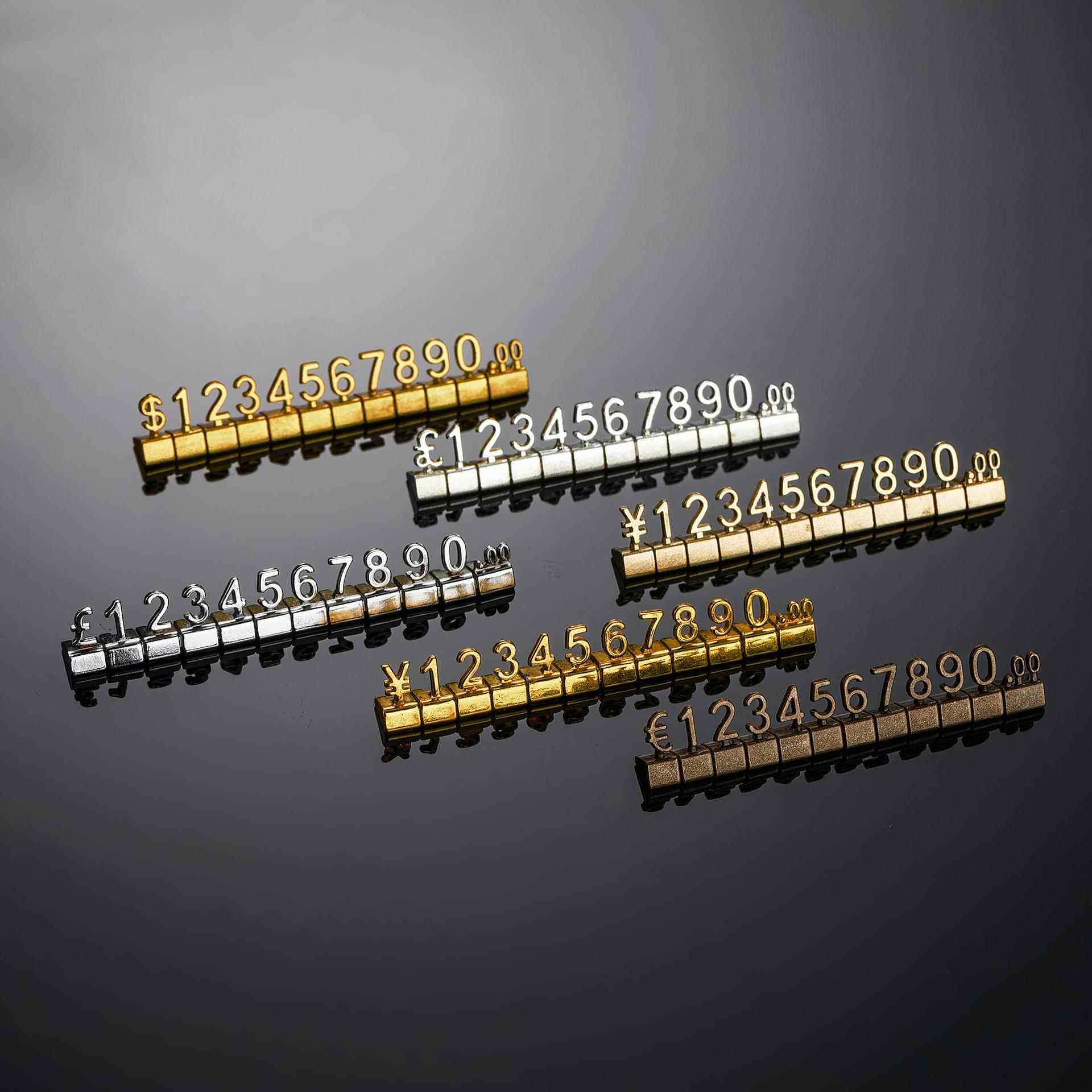 数字价格牌金属标价牌珠宝首饰价格标签商品价码牌标牌耐高温铭牌