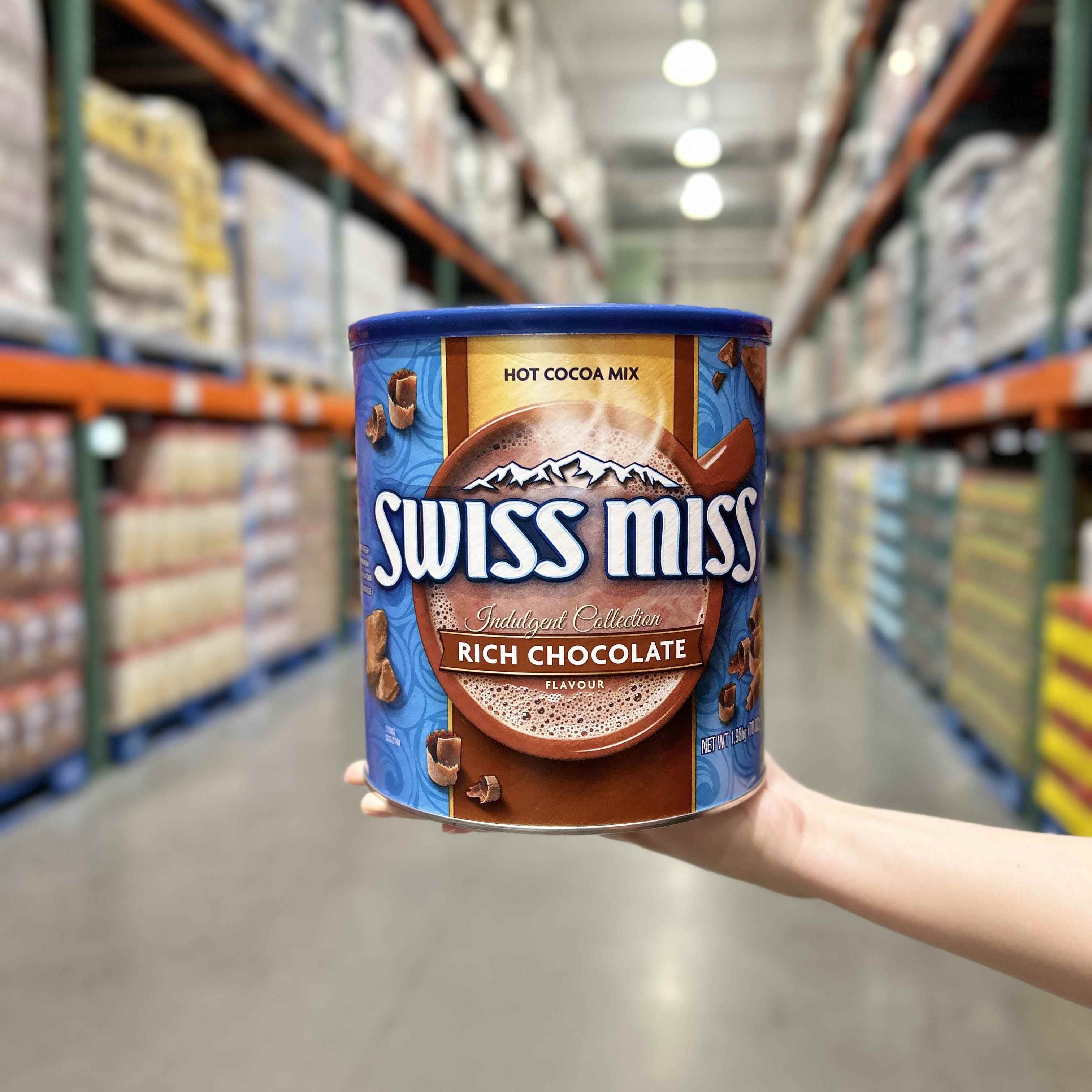 上海costco swissmiss瑞士小姐香浓巧克力味冲饮可可粉1.98kg桶装