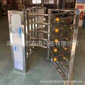 尼高迈加厚不锈钢单向梳状矩形门 半高门 超市只进不出通道旋转闸