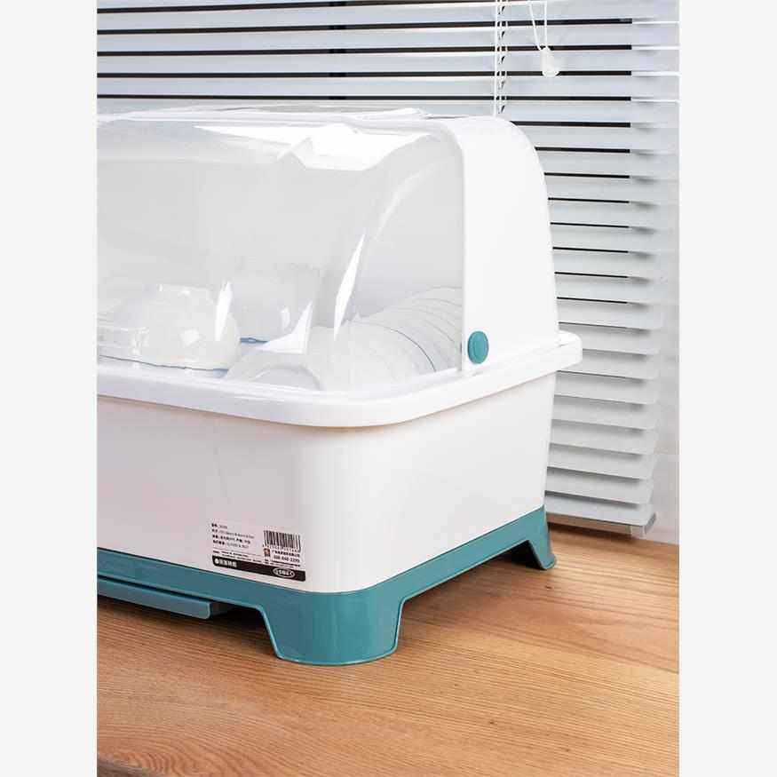 家用厨房碗筷收纳盒带翻盖装碗碟盘沥水收纳架碗盘置物架塑料碗柜,厨房/烹饪用具,厨房抽屉置物架,淘宝优惠券,粉丝福利购,淘宝优惠卷