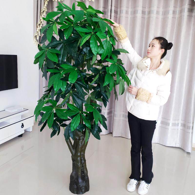 假树仿真发财树仿真植物盆栽室内装饰塑料花客厅大型绿植落地摆件