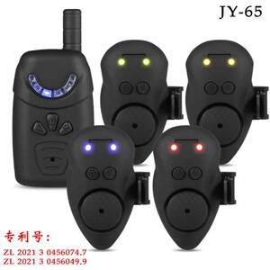 酷诺欧式鲤鱼钓JY-65无线钓鱼电子报警器库钓灯光警报器