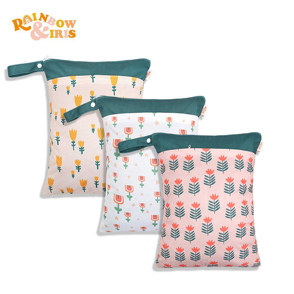 收纳大容量花卉干湿挂防袋双层包游泳分离推车三件套拉链水袋尿布