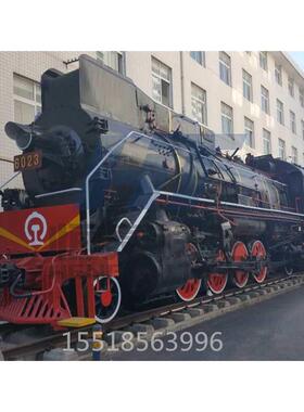 火车头复古摆件公园景区草坪造景网红创意花海打卡拍照引流美陈装