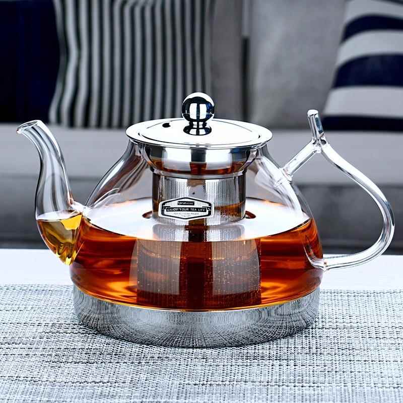 玻润电磁炉玻璃茶壶耐热玻璃煮茶器家用加厚耐高温煮茶壶
