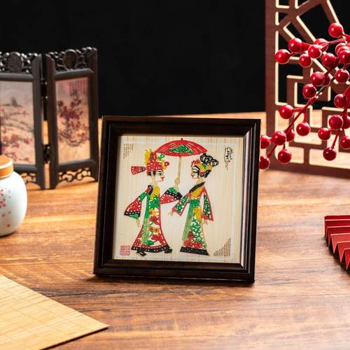 皮影装饰画摆件西安旅游工艺品特色礼品送老外礼品工艺品