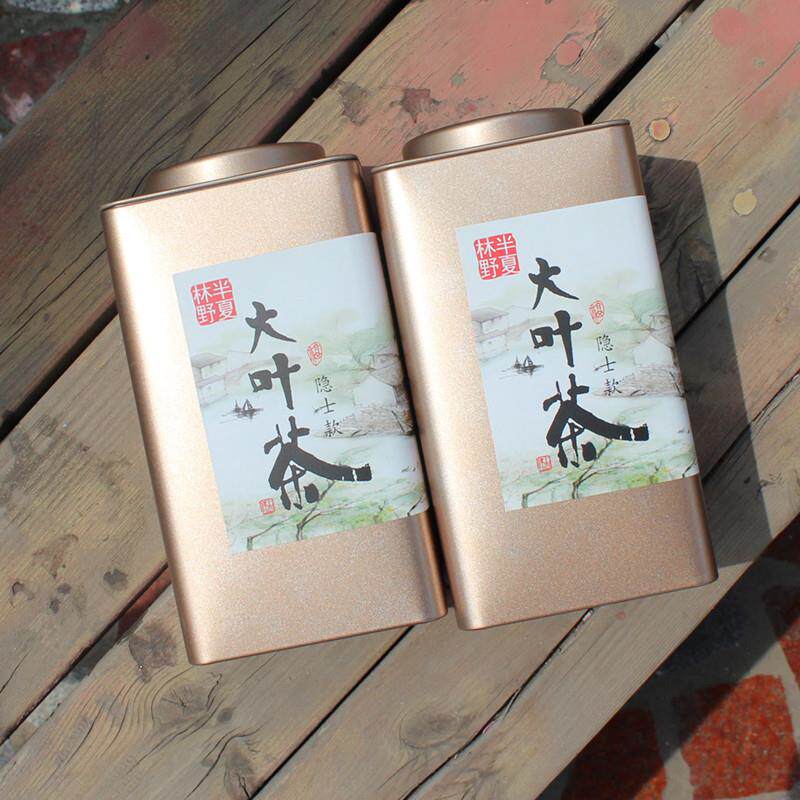 洪洞大叶茶礼盒装200g*2罐山西安徽黄大茶叶焦香浓香特产临汾干烘