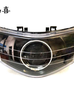 马哈100福喜125国三大灯总成LED激光透镜巧格JOG车头灯恶魔眼75W