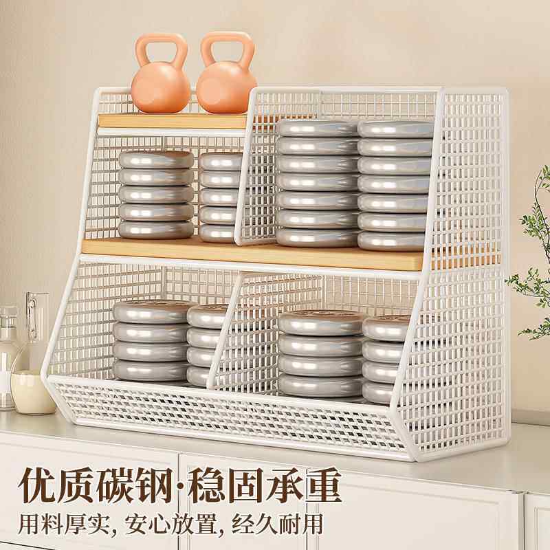 桌面置物架零食收纳分层架厨房多功能整理神器餐桌上台面水杯杂物