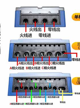 6E3X三相四线电能表380V三相电子式电表大功率100A智能电