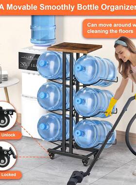 层水桶置物F76S56JH架多厨收纳架水桶架家桶装水放置架房客用厅小