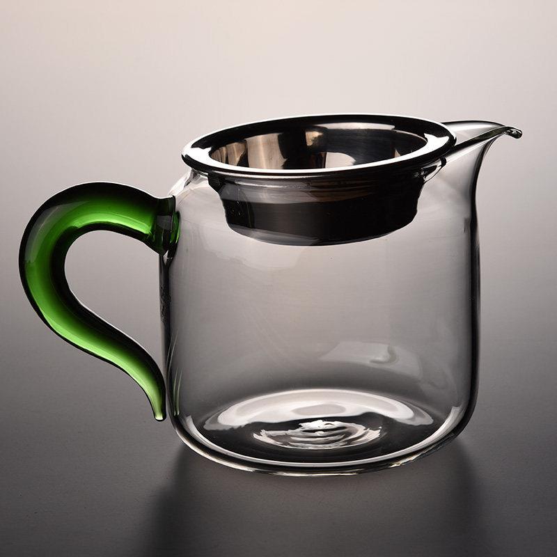 加厚玻璃公道分茶器带茶漏一体茶海功夫茶具高档耐热过滤公杯套装