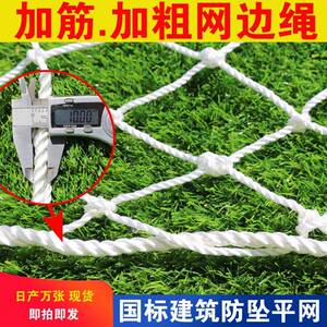 国标安全平网建筑工地防坠网楼梯阳台隔离白色兜网尼龙防护网