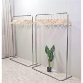 不锈钢货架侧挂衣架中岛挂衣杆其 女装 fc服装 店展示架陈列架落地式