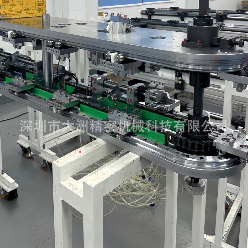 非标双层环形导轨输送按需设计行程各工位行业自动化产线适线配