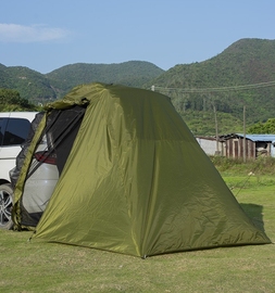 户外自驾游烧烤野营车尾延伸帐篷，遮阳防雨汽车旅行帐篷后备箱帐篷