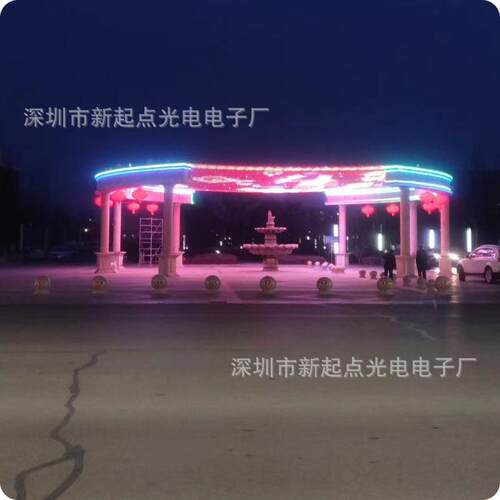 L3898ED像素网格大楼屏外墙景观格透明卷帘格屏LED网全彩外墙网屏