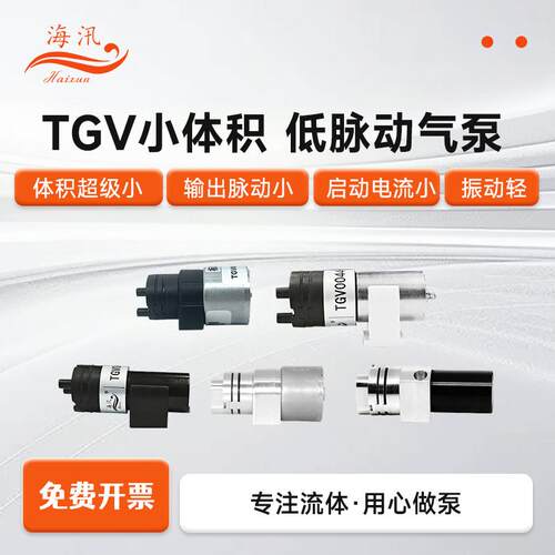 海汛TGV微型气泵小型气泵可调速采样泵迷你静音抽打两用工业级泵