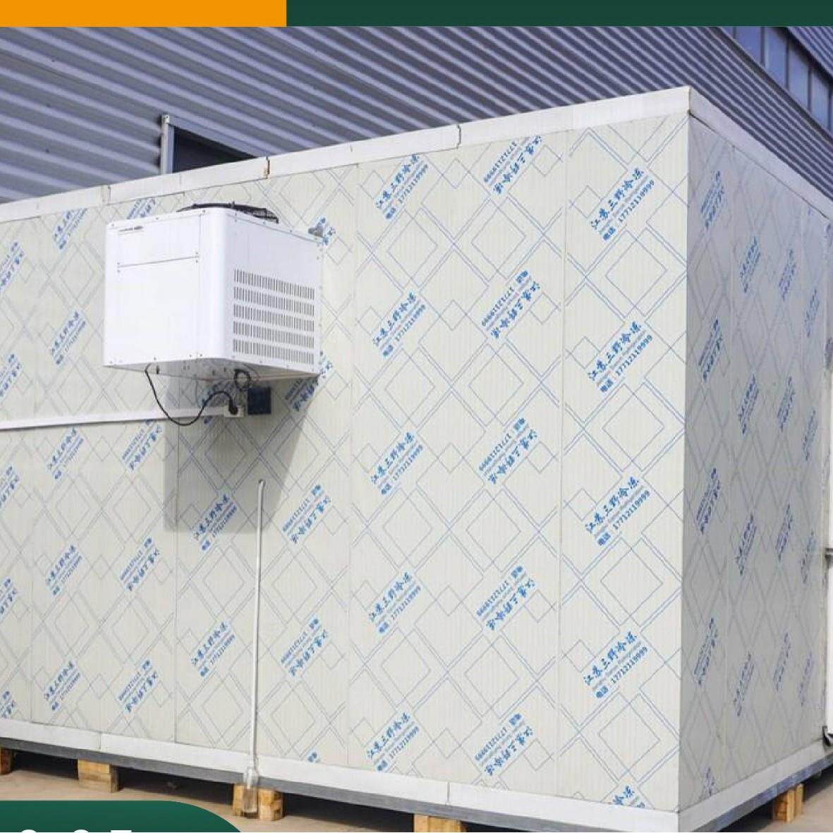 新款小型可移动冷库全套设备220v果蔬保鲜冷藏肉类冷冻海鲜速冻库