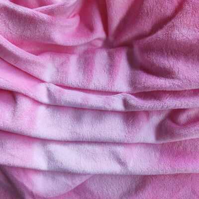 感温变色水晶超柔 变色毛绒布 温变短毛绒 感光变色布 遇水变色布