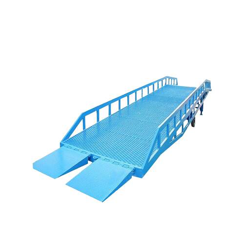 移动登车桥现货叉车斜坡卸货升降平台大吨位坡道液压液压式登车桥