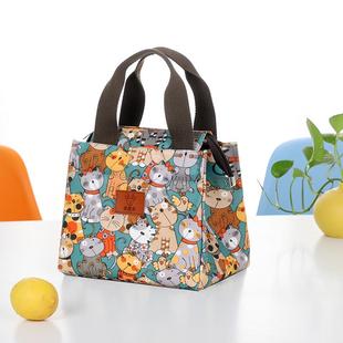 M204餐包手提上班简约手拎便当袋拎餐盒收纳袋时尚 杂物袋防水布手