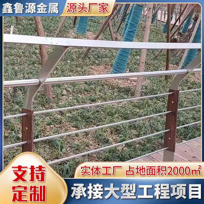 现货交通河钢绳道护栏拉索护栏景观不867锈栏钢丝杆不锈钢绳索护图片
