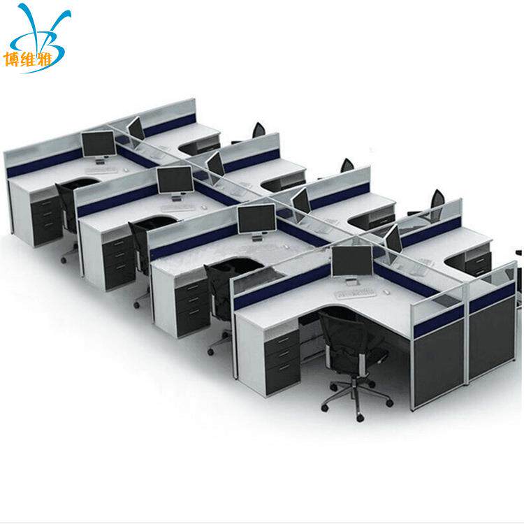 办公室员工办公桌椅组合职员教师办公电脑桌屏风办公卡位财务桌子