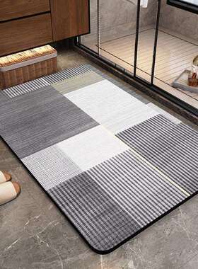 浴防滑地垫子手卫生间耐水脏吸洗脚垫厕所ltao9155门口防室水可擦