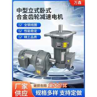 需定制中型齿轮减速电机380V万鑫宇鑫卧式立式可变频调速正反转电