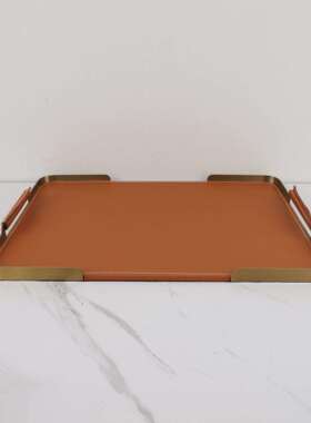 CH0062现房代简约黑皮托样板房办公室卧室客厅餐厅厨家居软装品饰