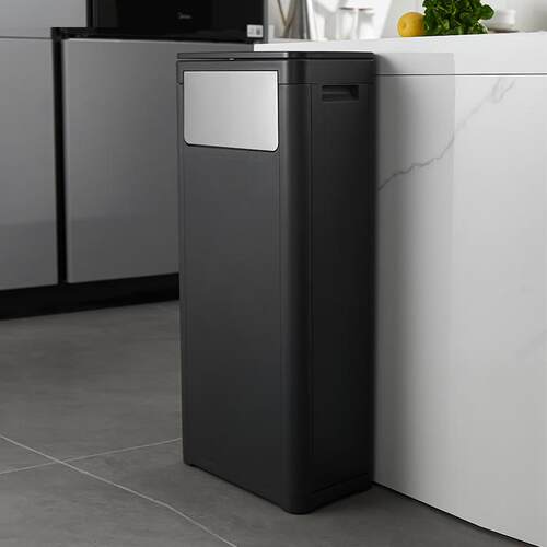 跨境意双开垃圾TG5160/5桶厨房客厅按压摇盖盖两桶用户外大容量卫