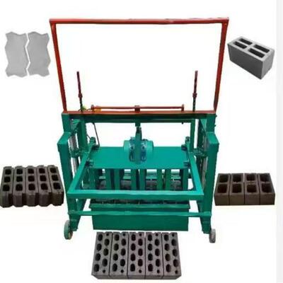 Cement brick machine免烧砖机透水砖路面砖彩砖机 送小推车