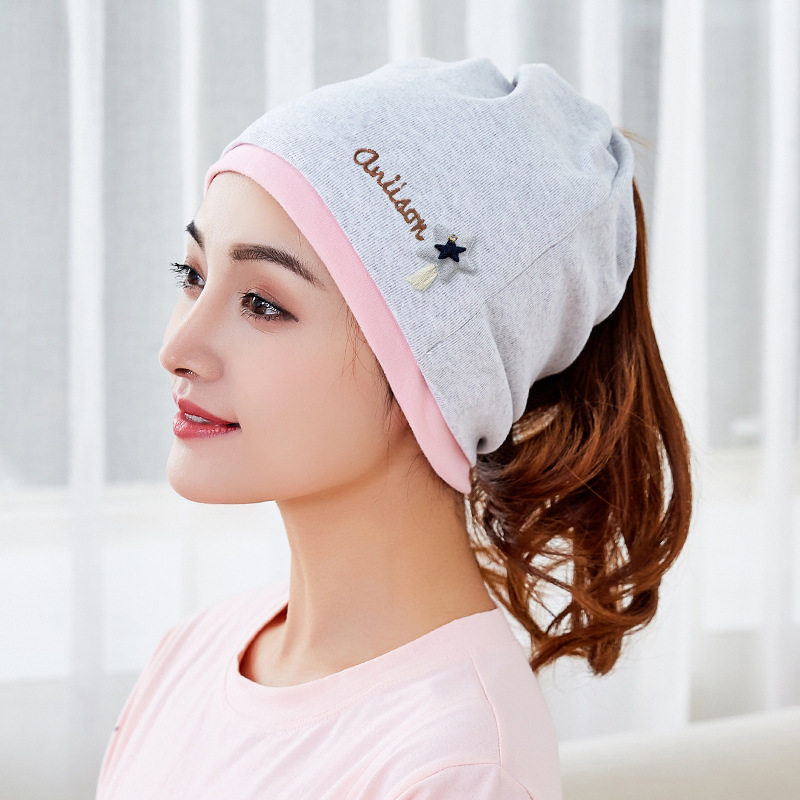棉坐月子帽子孕妇产妇头巾发带秋冬季1012月份加厚款女产后用品